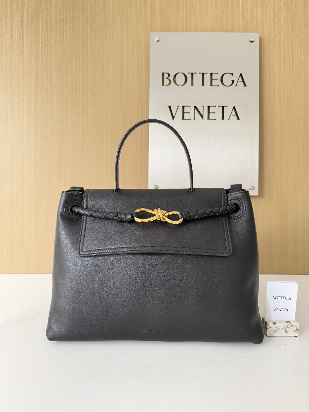 Bottega Veneta Medium Ciao Ciao 817231 in Black Calfskin