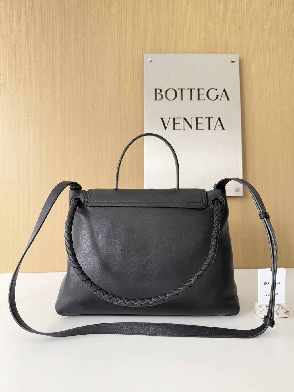 Bottega Veneta Medium Ciao Ciao 817231 in Black Calfskin
