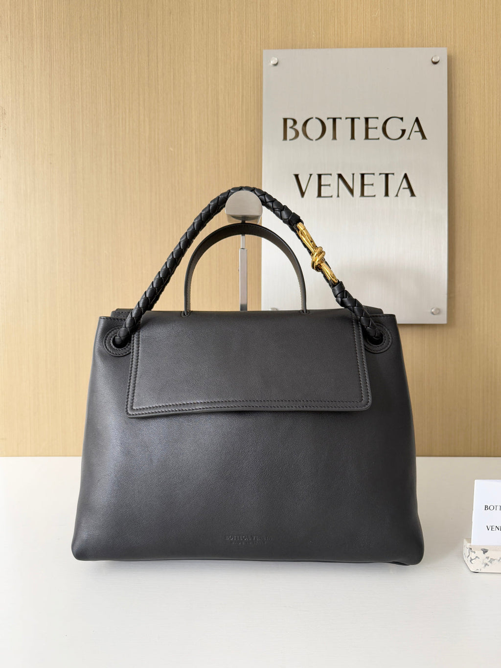 Bottega Veneta Medium Ciao Ciao 817231 in Black Calfskin