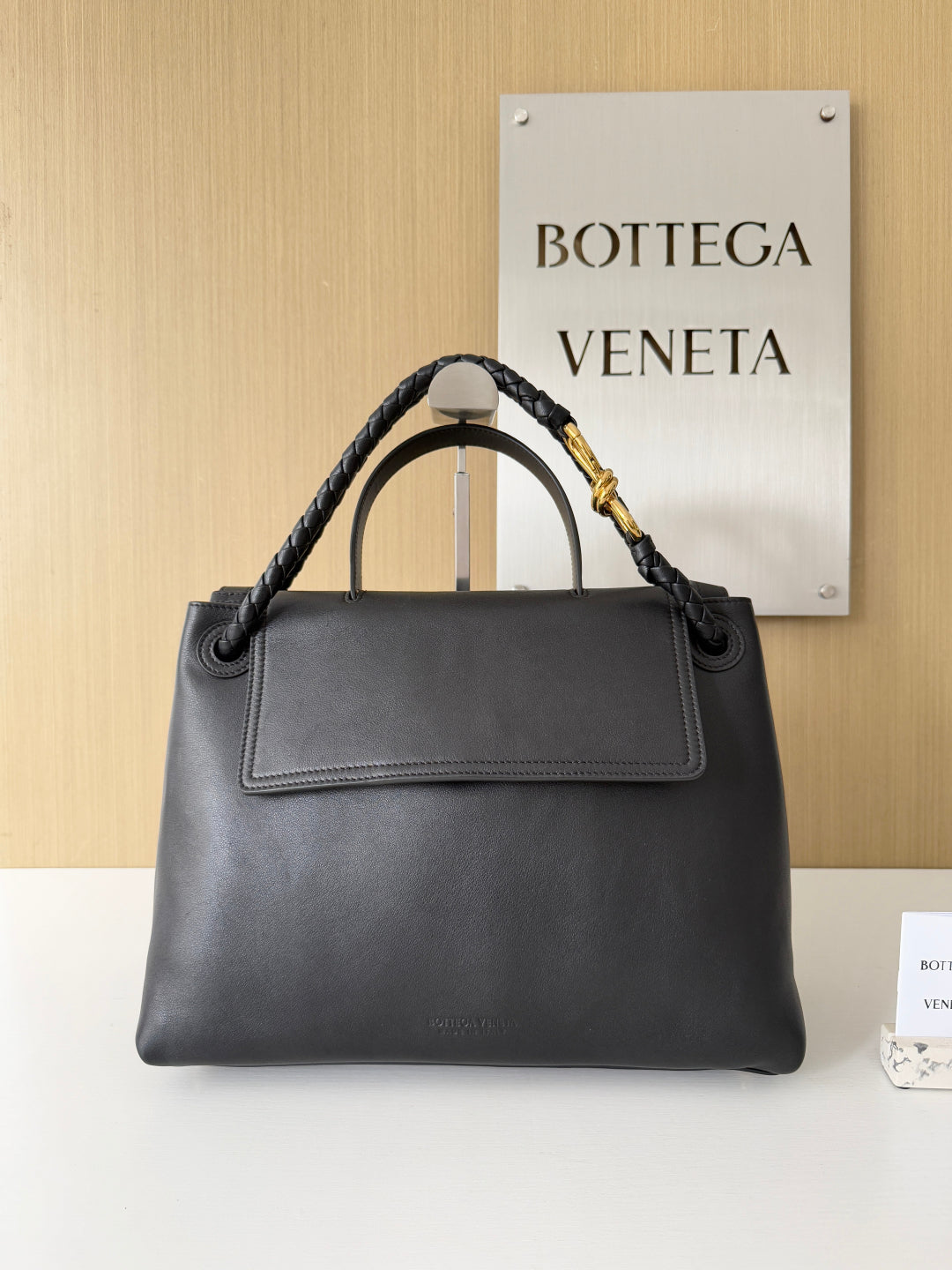 Bottega Veneta Medium Ciao Ciao 817231 in Black Calfskin