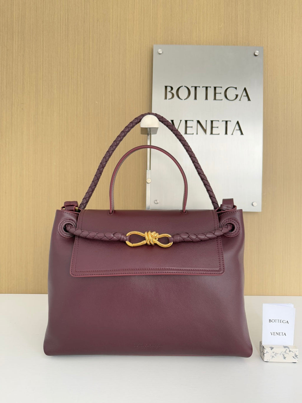 Bottega Veneta Medium Ciao Ciao 817231 in Wine Red Calfskin