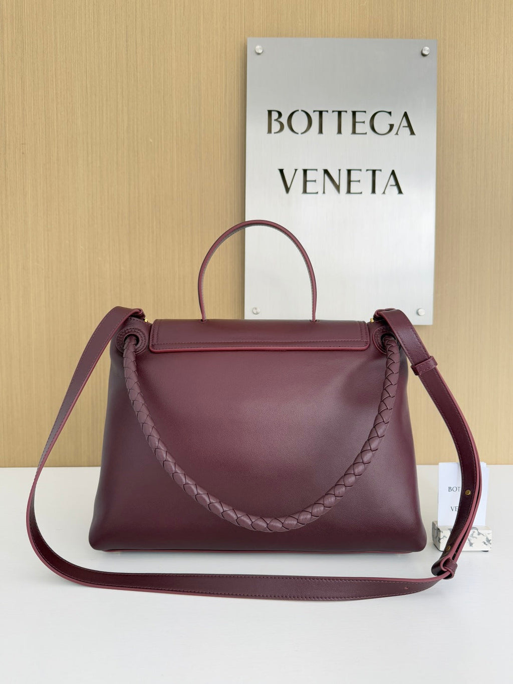 Bottega Veneta Medium Ciao Ciao 817231 in Wine Red Calfskin