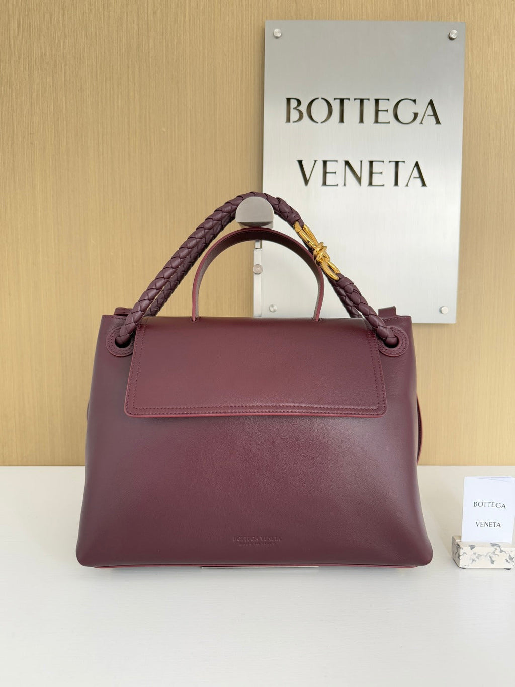 Bottega Veneta Medium Ciao Ciao 817231 in Wine Red Calfskin