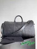 Bottega Veneta Medium Intrecciato Duffle 650066 Calfskin Black