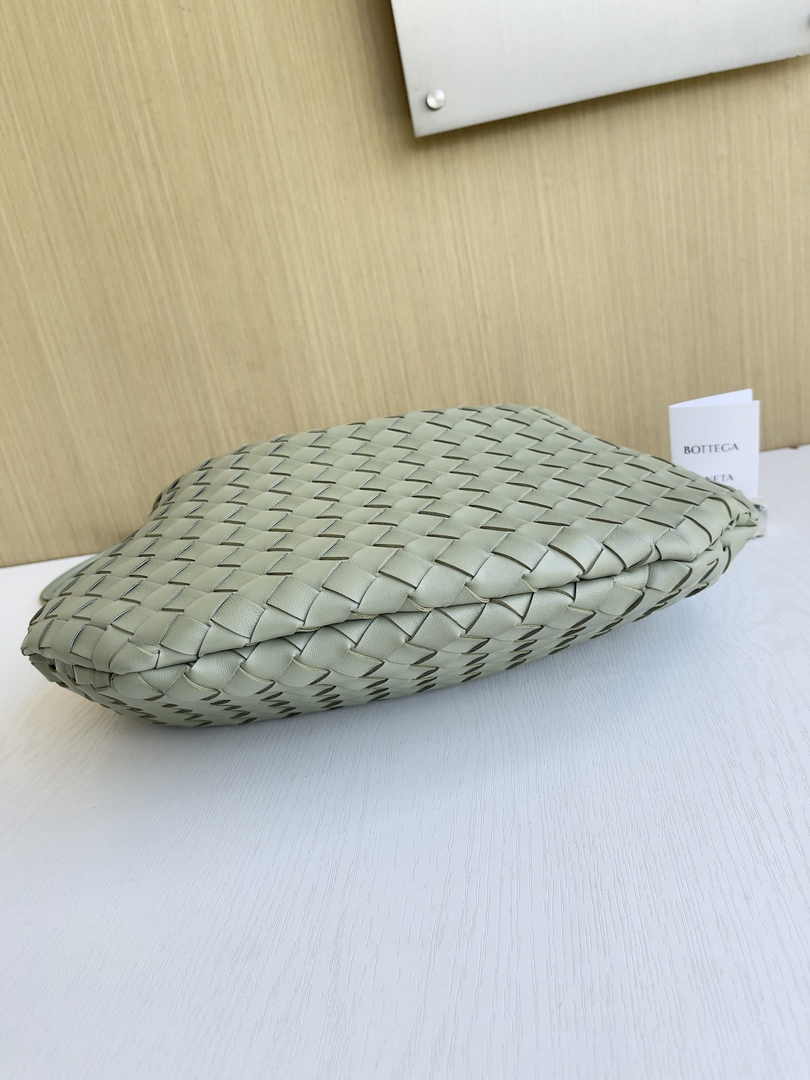 Bottega Veneta Medium Sardine 754988 Lambskin Light Green