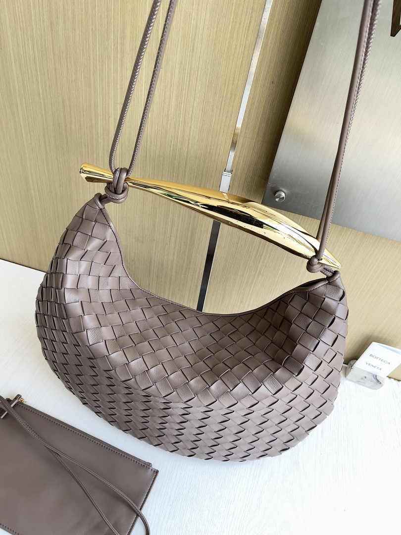 Bottega Veneta Medium Sardine 754988 Lambskin Khaki