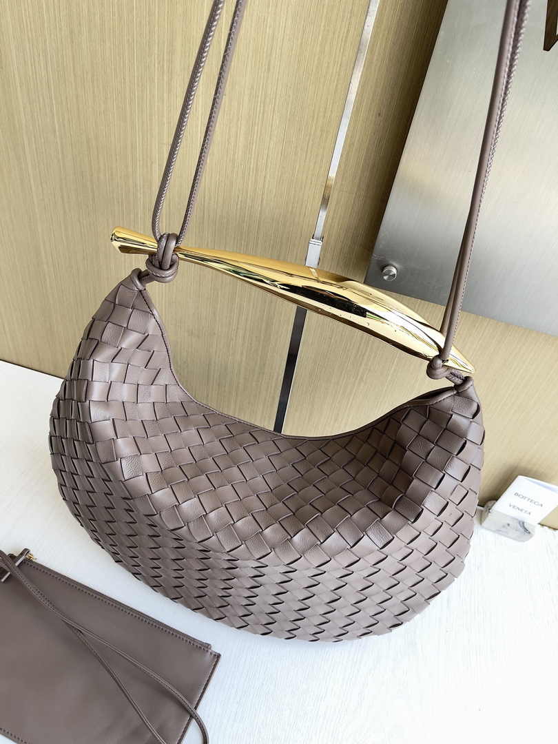 Bottega Veneta Medium Sardine 754988 Lambskin Khaki