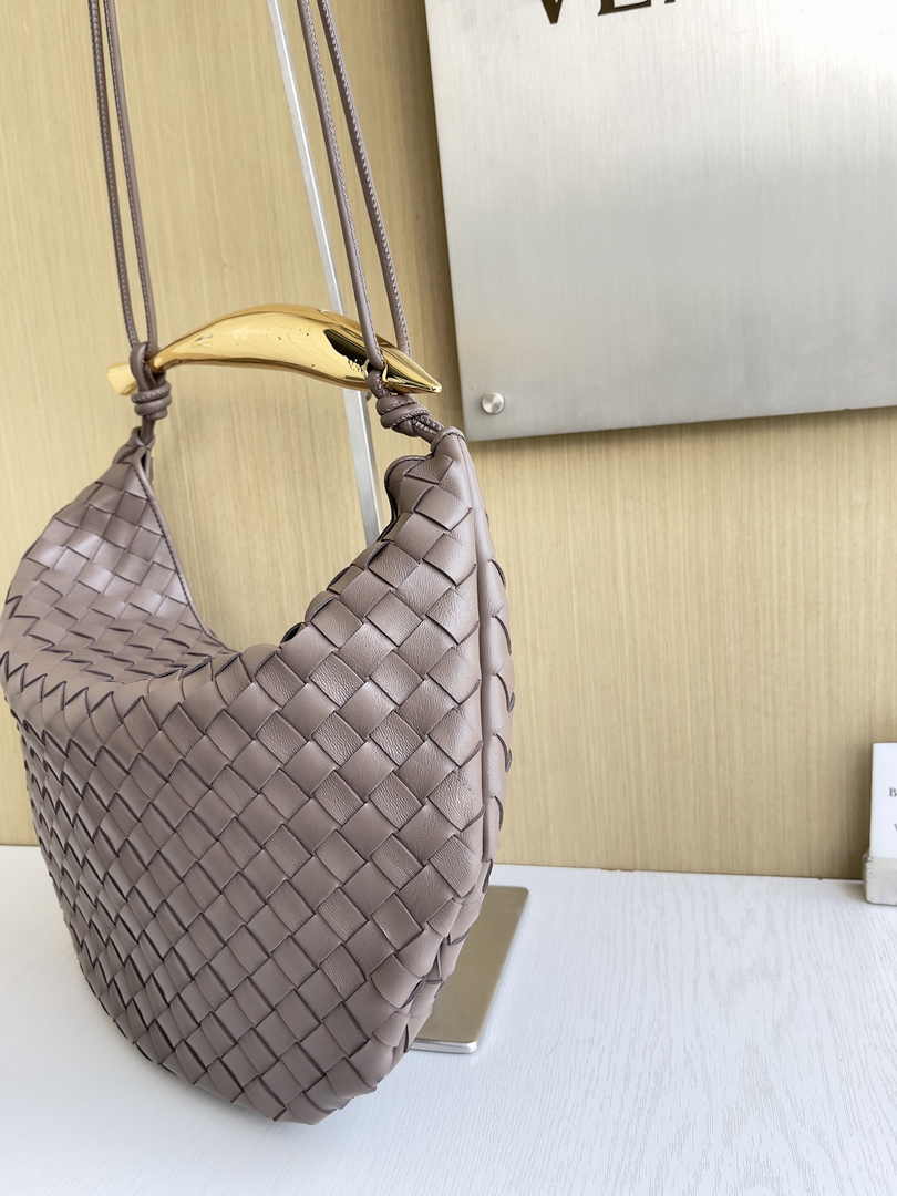 Bottega Veneta Medium Sardine 754988 Lambskin Khaki