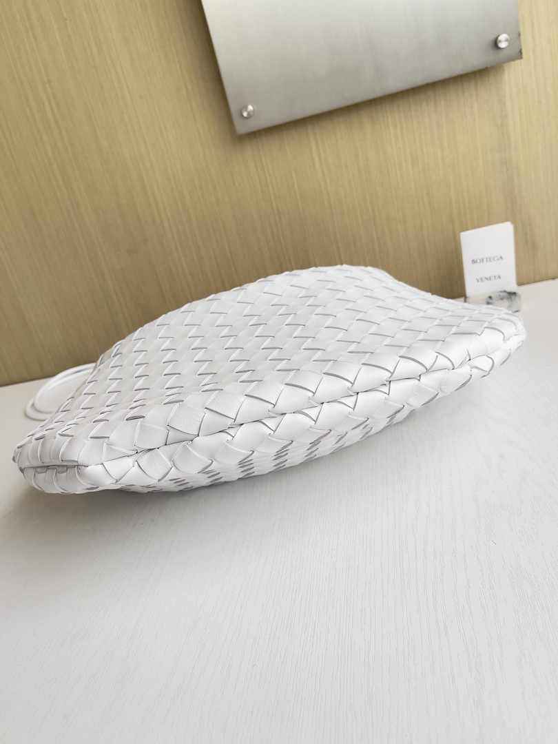 Bottega Veneta Medium Sardine 754988 Lambskin White