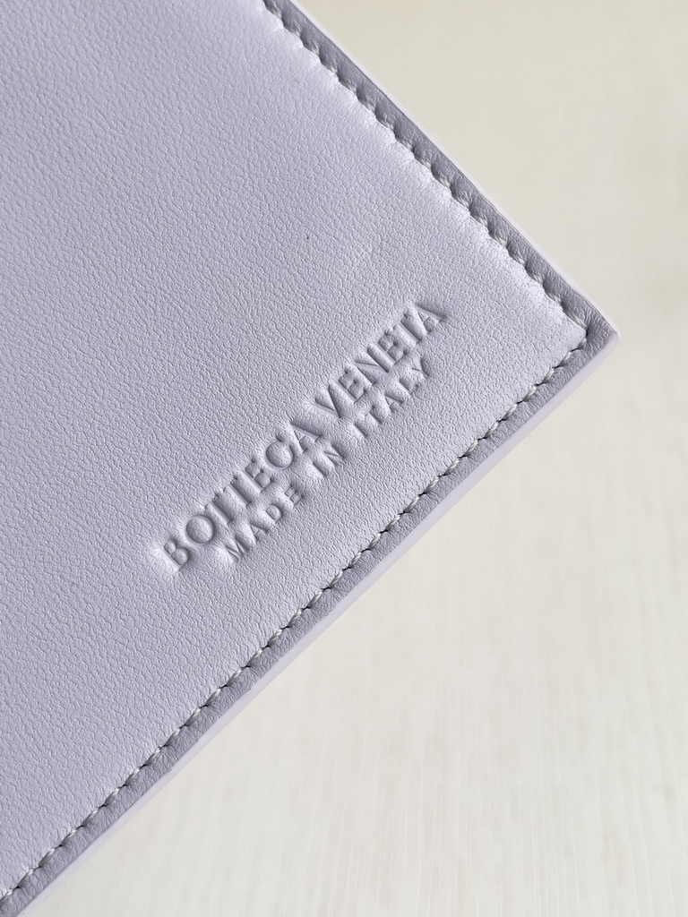 Bottega Veneta Mini Cabat 709464 Intreccio lambskin leather light purple