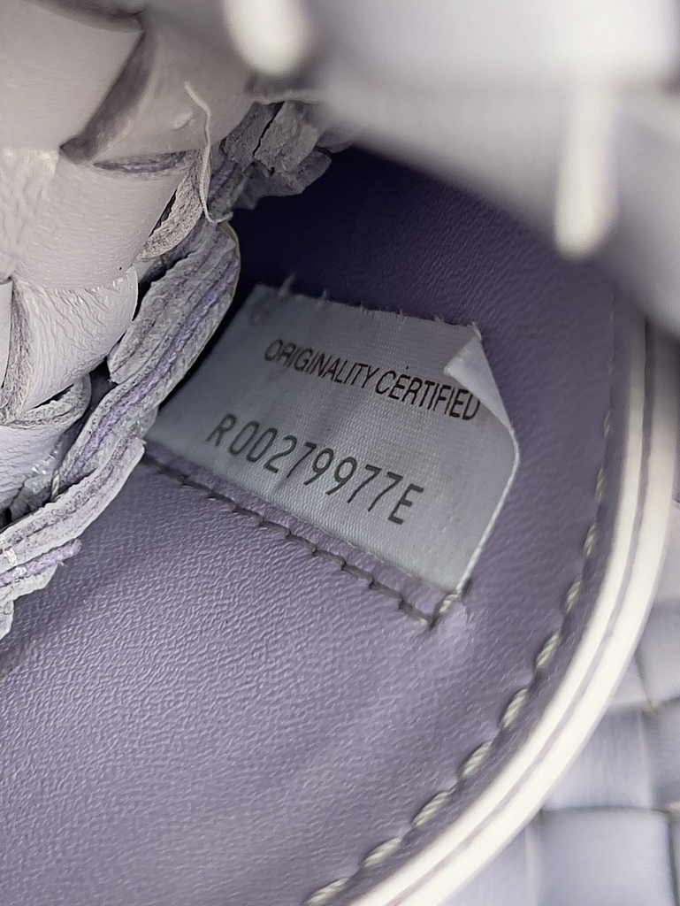 Bottega Veneta Mini Cabat 709464 Intreccio lambskin leather light purple