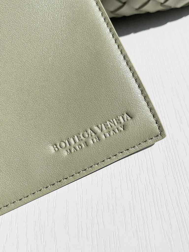 Bottega Veneta Mini Cabat 709464 Army green Intreccio lambskin leather