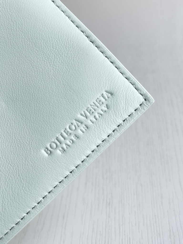 Bottega Veneta Mini Cabat 709464 light blue Intreccio lambskin leather