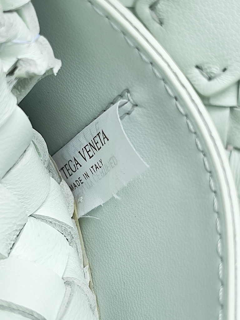 Bottega Veneta Mini Cabat 709464 light blue Intreccio lambskin leather