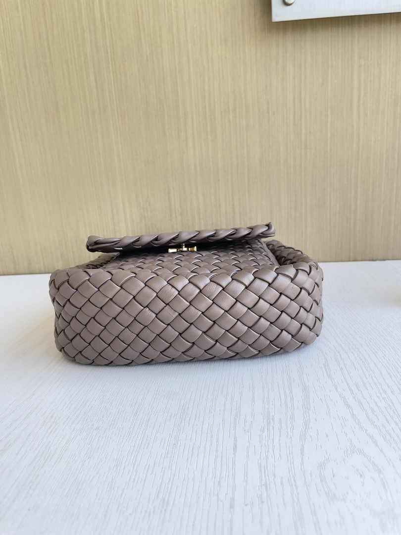 Bottega Veneta Mini Cobble Shoulder Bag 762711 Lambskin Light Pink