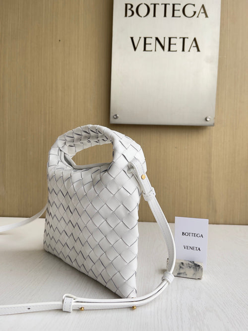 Bottega Veneta Mini Hop 777586 Calfskin White
