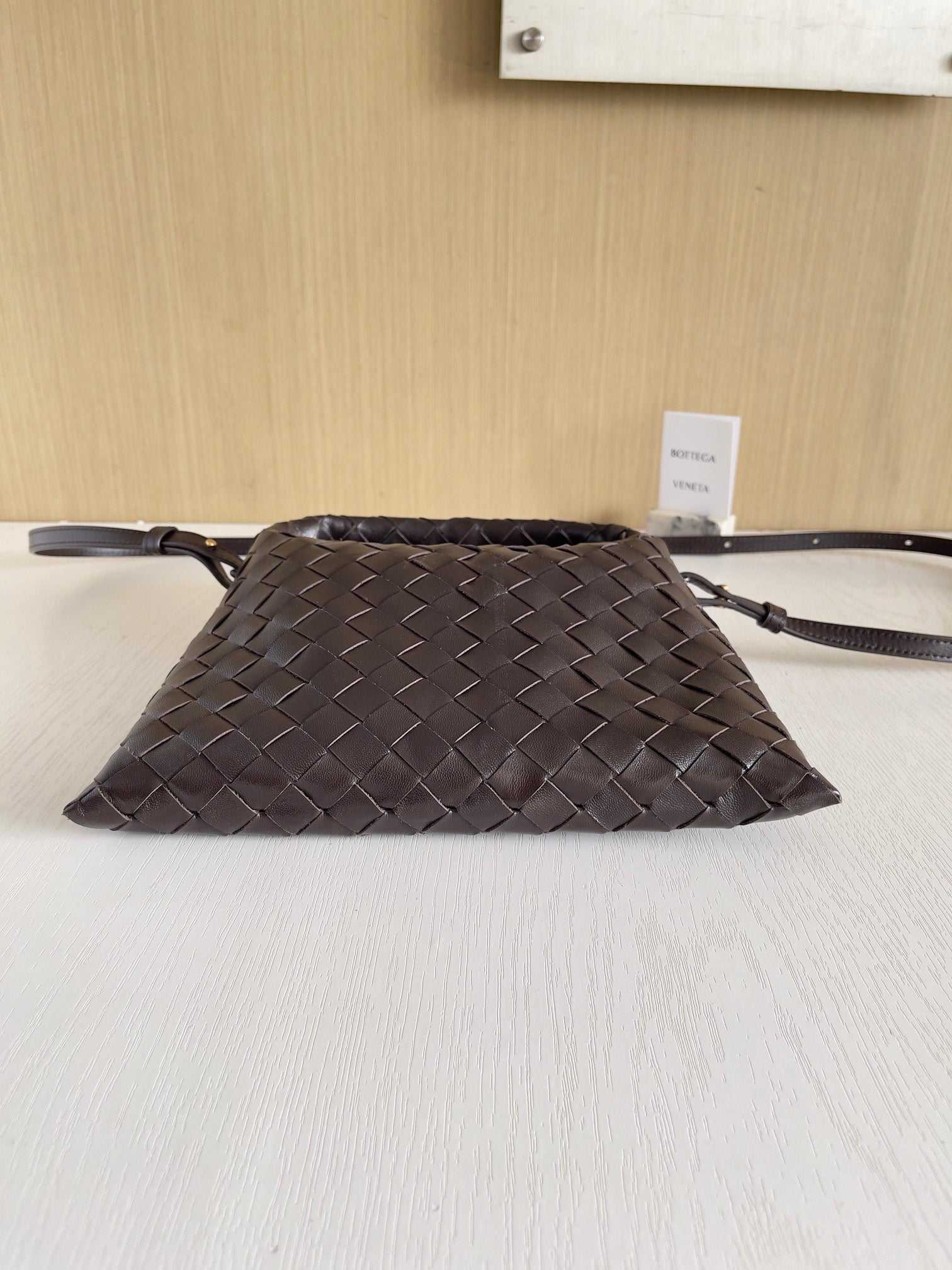 Bottega Veneta Mini Hop 777586 Calfskin Brown