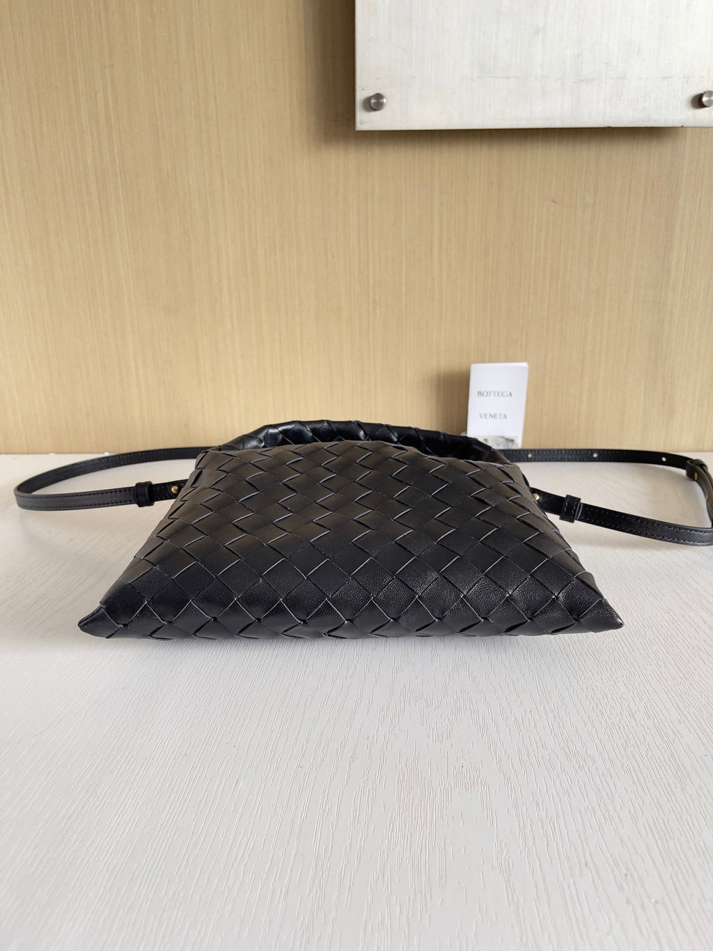 Bottega Veneta Mini Hop 777586 Calfskin Black