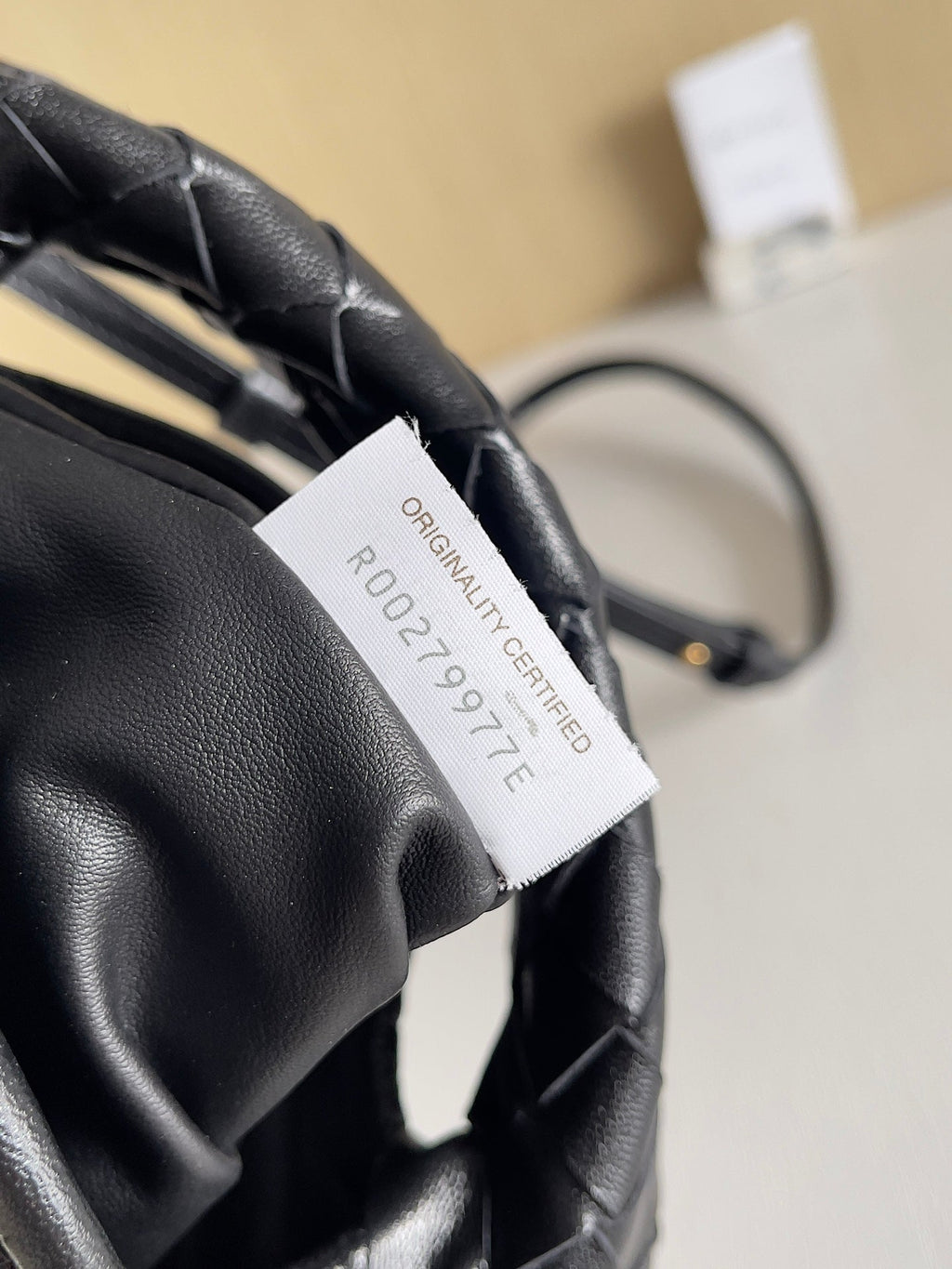 Bottega Veneta Mini Hop 777586 Calfskin Black