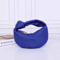 Bottega Veneta Mini Jodie bag 731400 strass-embellished mesh blue