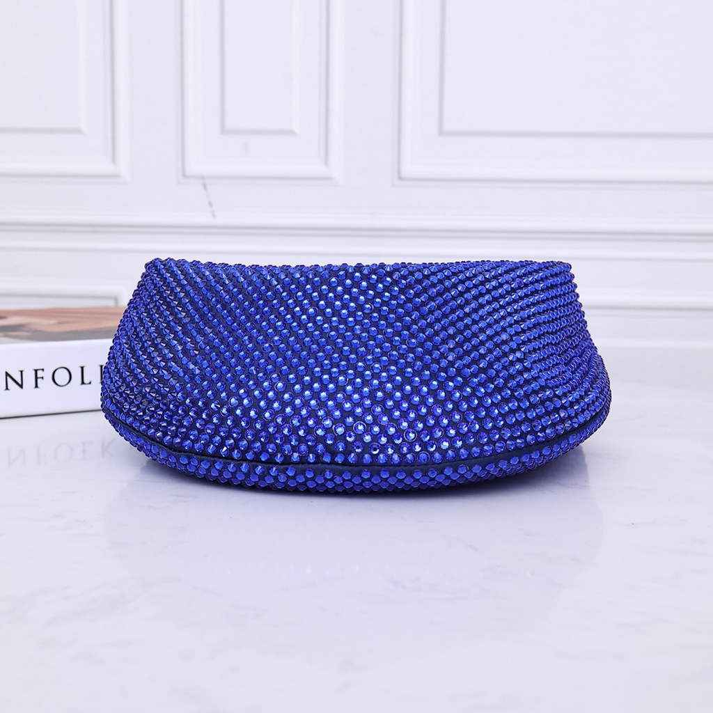 Bottega Veneta Mini Jodie bag 731400 strass-embellished mesh blue