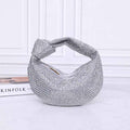 Bottega Veneta Mini Jodie bag 731400 strass-embellished mesh Gray