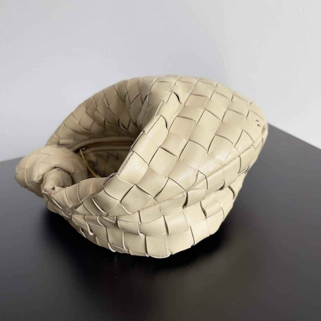 Bottega Veneta Mini Jodie top handle bag 651876 Lamb skin Beige