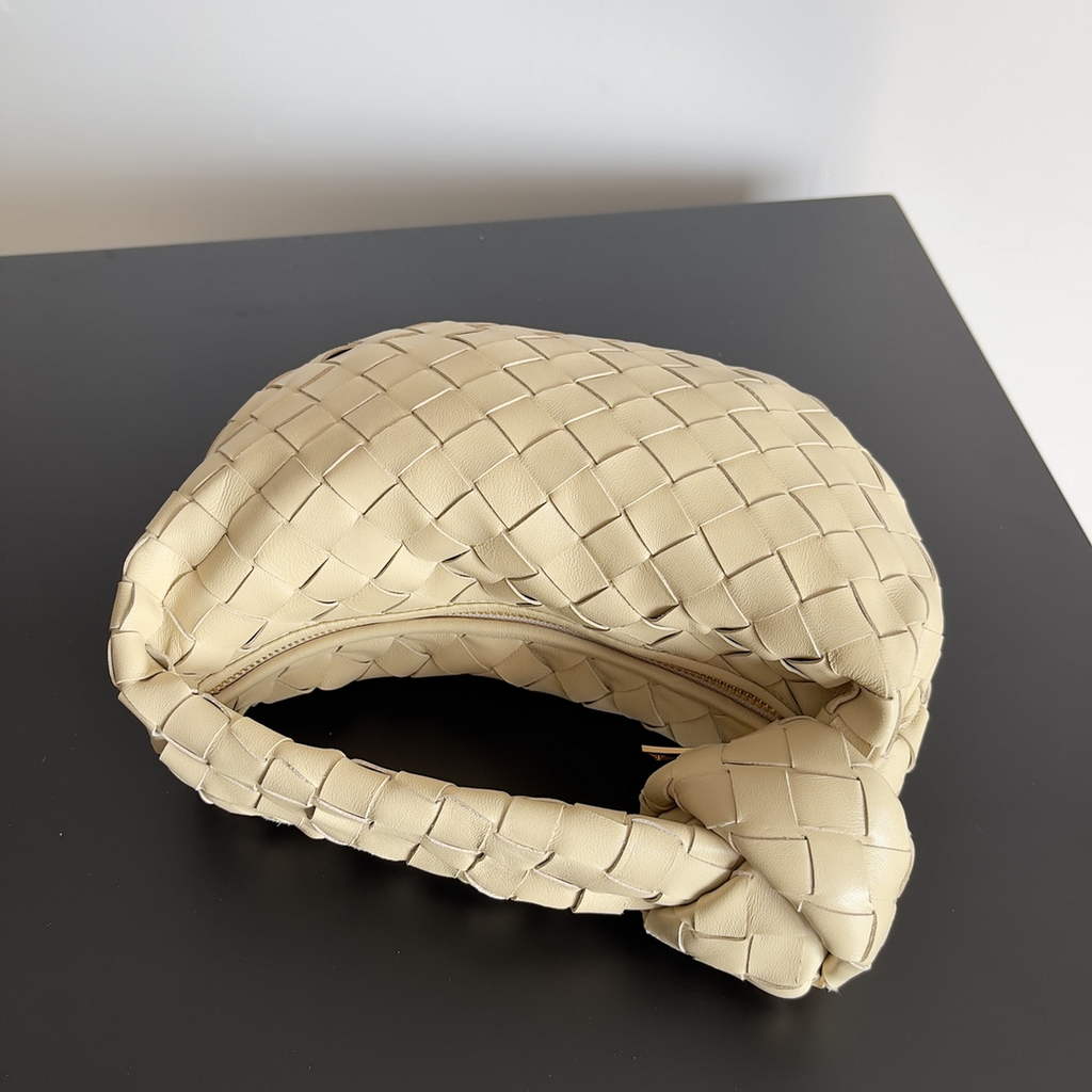 Bottega Veneta Mini Jodie top handle bag 651876 Lamb skin Beige