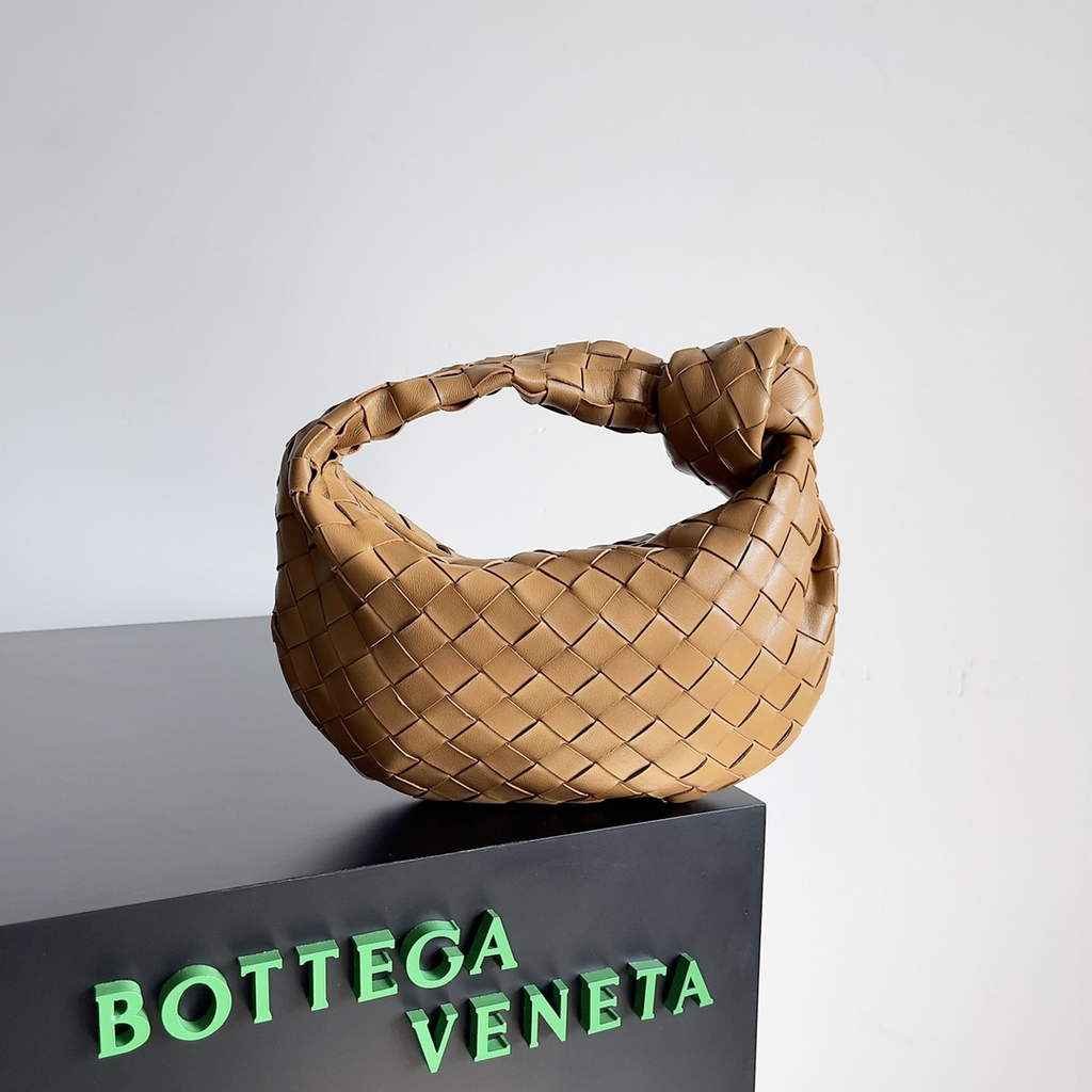 Bottega Veneta Mini Jodie top handle bag 651876 Lamb skin Tan