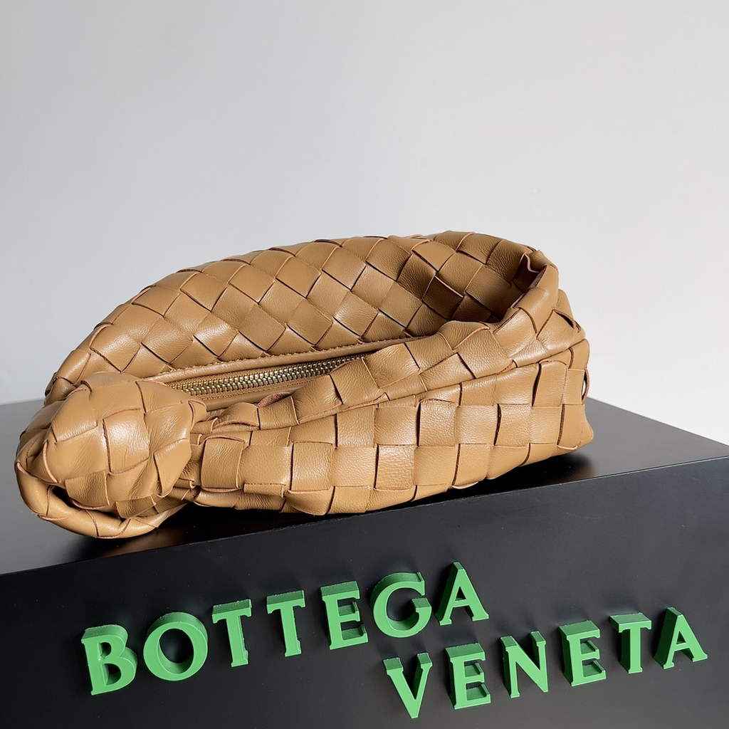 Bottega Veneta Mini Jodie top handle bag 651876 Lamb skin Tan