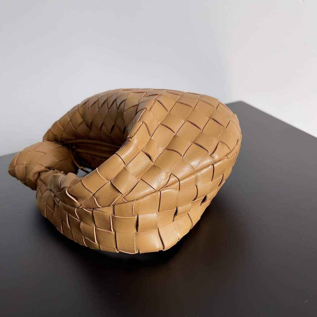 Bottega Veneta Mini Jodie top handle bag 651876 Lamb skin Tan