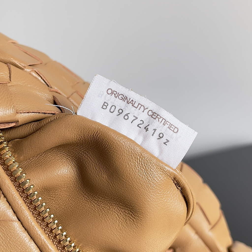 Bottega Veneta Mini Jodie top handle bag 651876 Lamb skin Tan