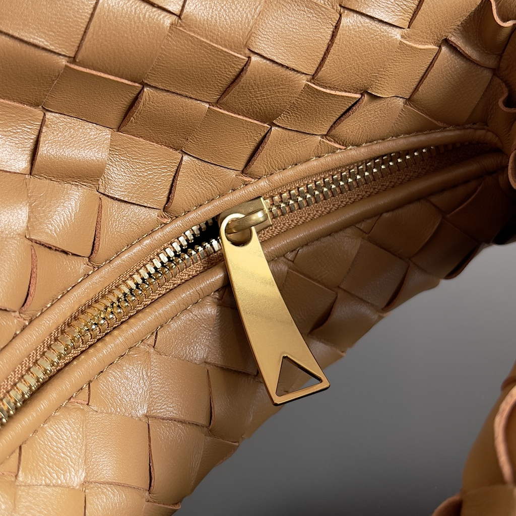Bottega Veneta Mini Jodie top handle bag 651876 Lamb skin Tan