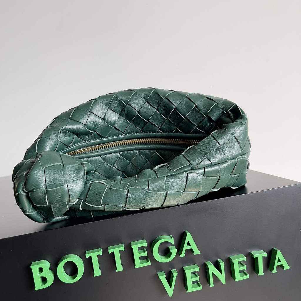 Bottega Veneta Mini Jodie top handle bag 651876 Lamb skin Dark Green