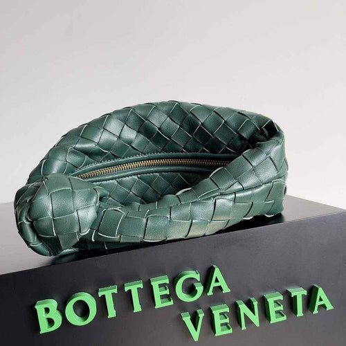 Bottega Veneta Mini Jodie top handle bag 651876 Lamb skin Dark Green