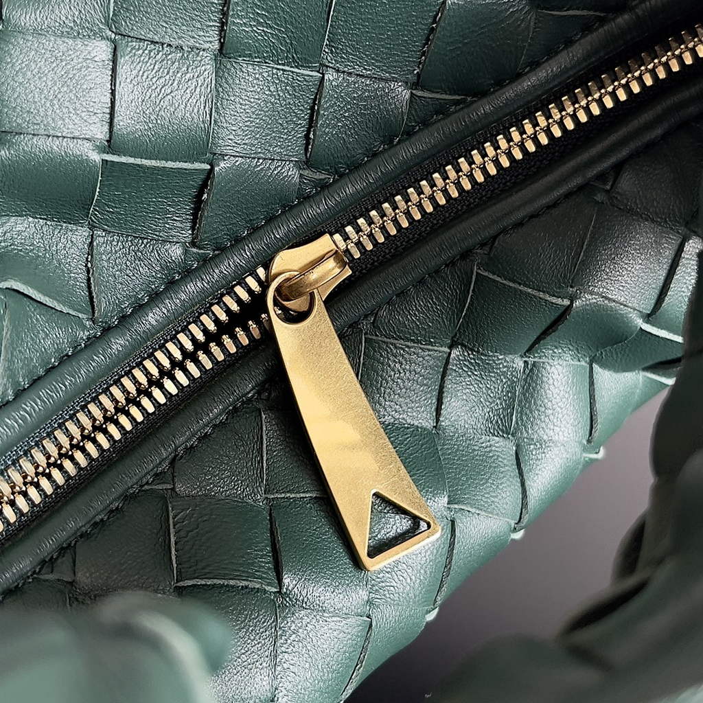 Bottega Veneta Mini Jodie top handle bag 651876 Lamb skin Dark Green