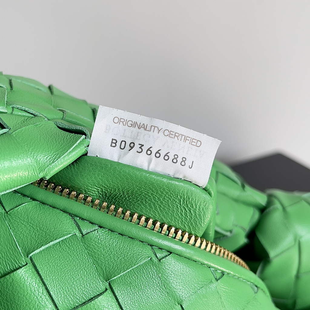 Bottega Veneta Mini Jodie top handle bag 651876 Lamb skin Green