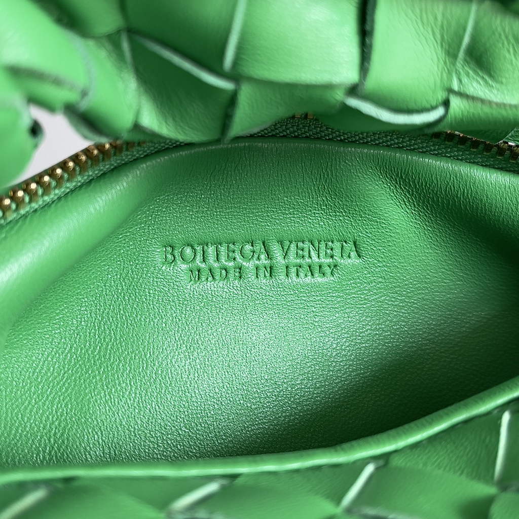 Bottega Veneta Mini Jodie top handle bag 651876 Lamb skin Green