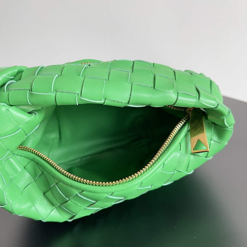 Bottega Veneta Mini Jodie top handle bag 651876 Lamb skin Green