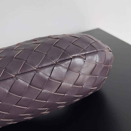 Bottega Veneta Mini Jodie top handle bag 651876 Lambskin dark Purple