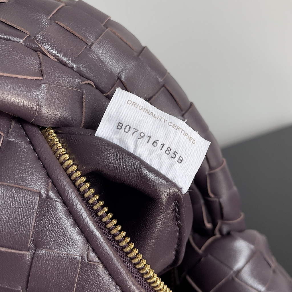 Bottega Veneta Mini Jodie top handle bag 651876 Lambskin dark Purple