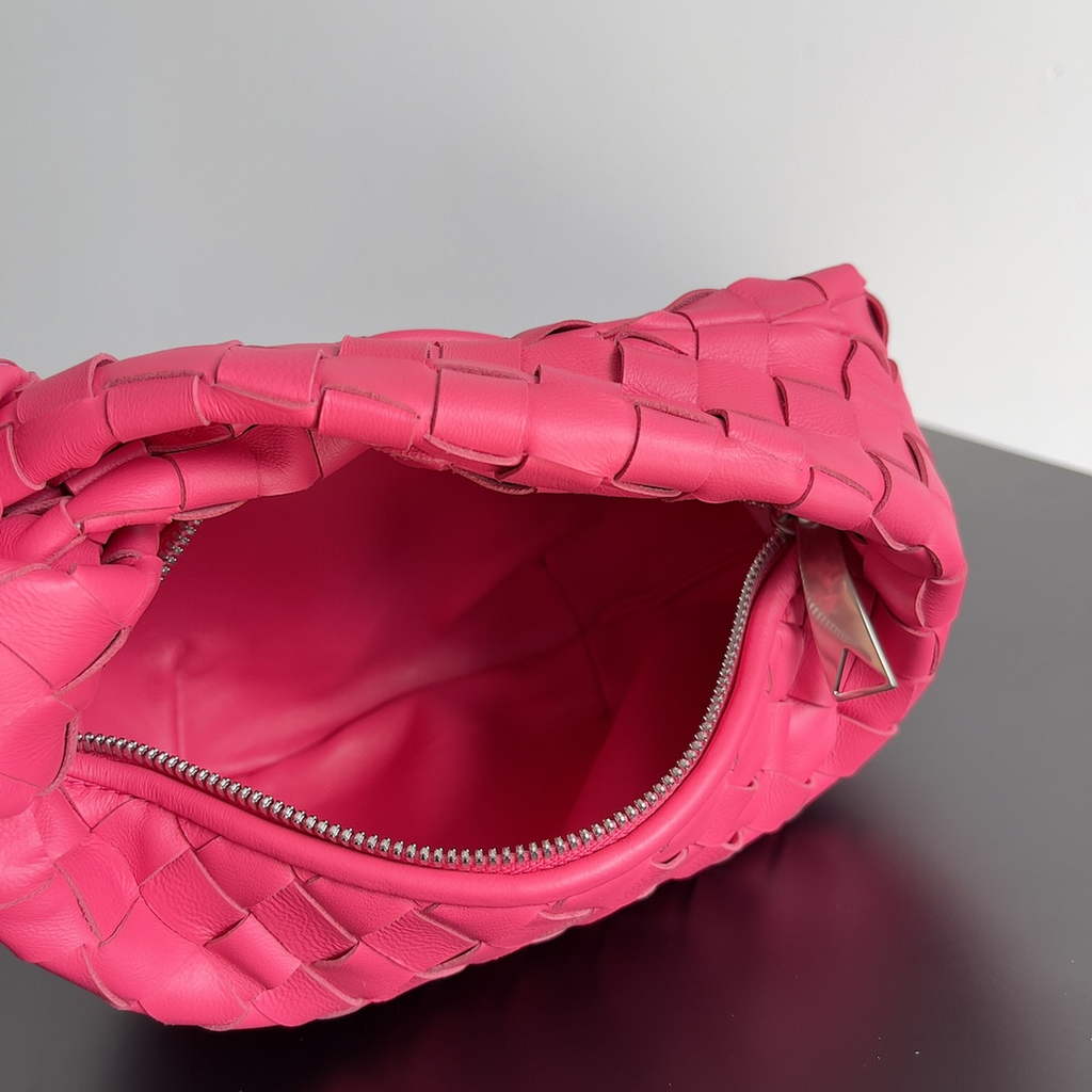 Bottega Veneta Mini Jodie top handle bag 651876 Lambskin Plum