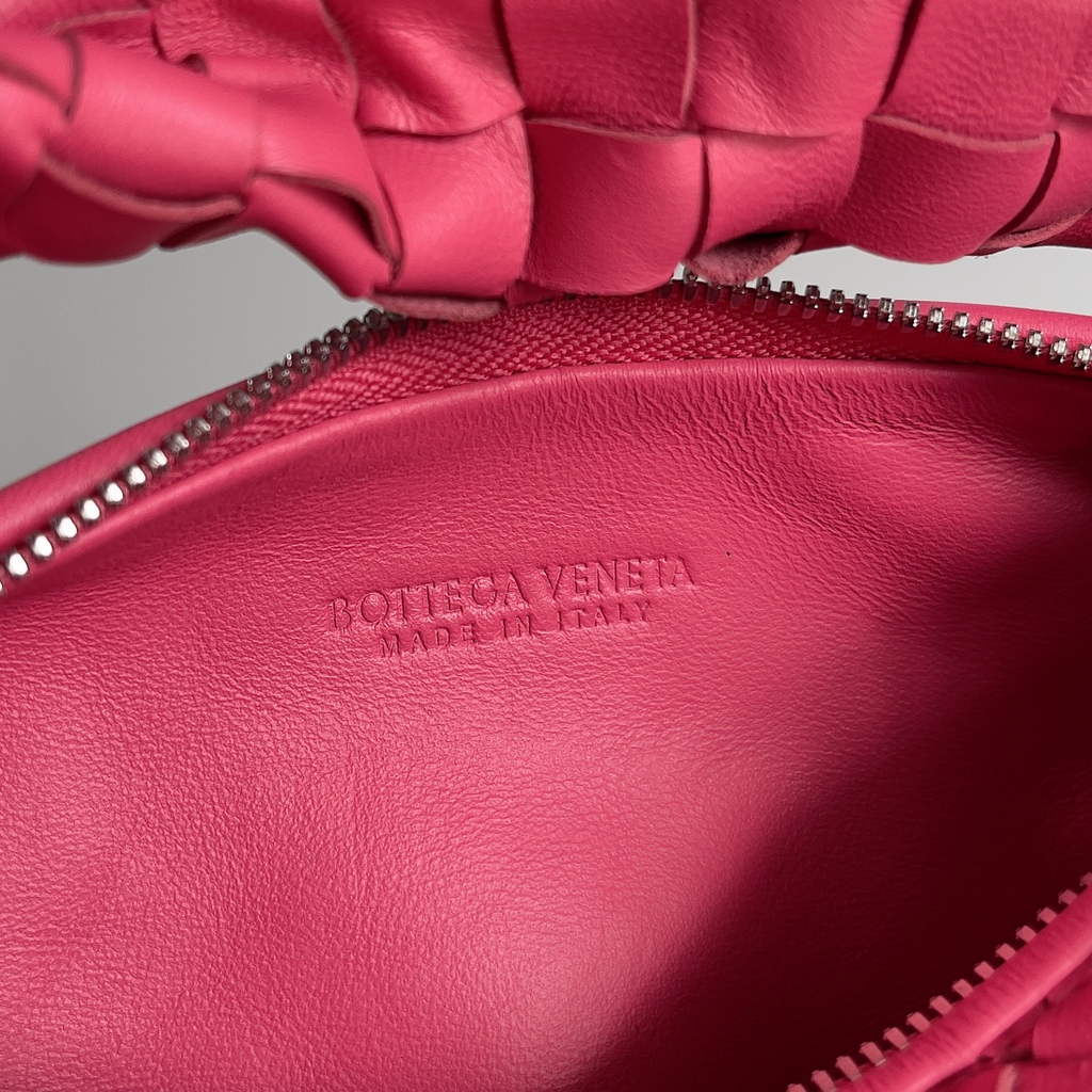 Bottega Veneta Mini Jodie top handle bag 651876 Lambskin Plum