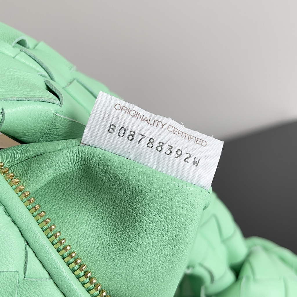 Bottega Veneta Mini Jodie top handle bag 651876 Lambskin Light Green