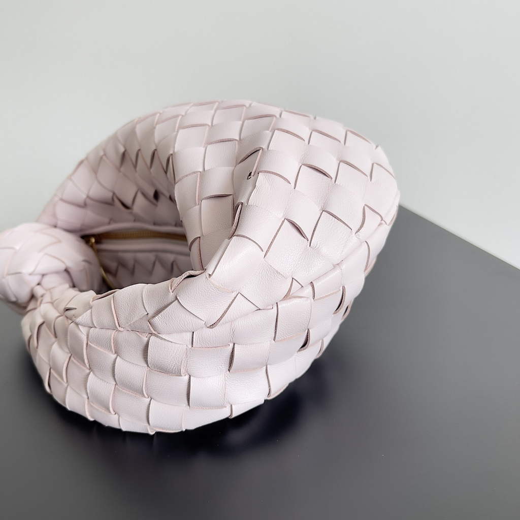 Bottega Veneta Mini Jodie top handle bag 651876 Lambskin Light Pink