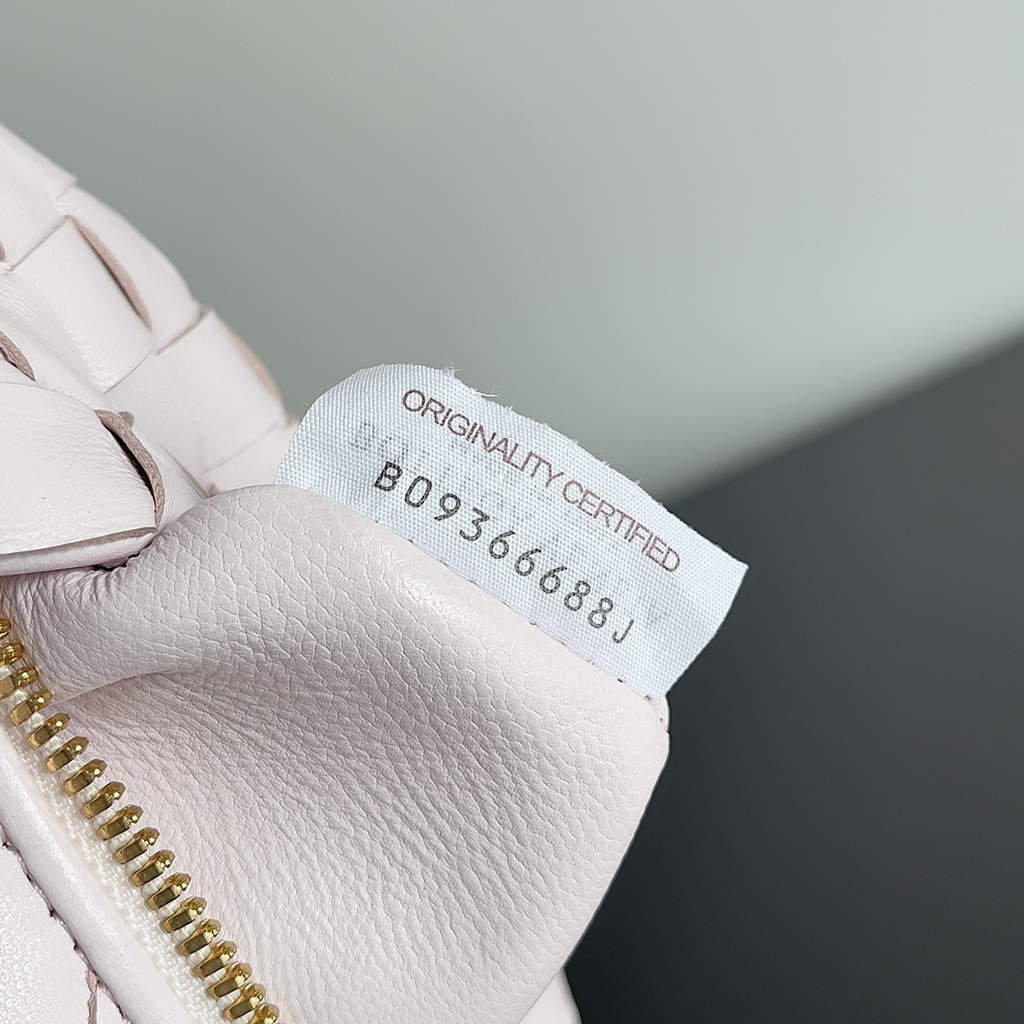 Bottega Veneta Mini Jodie top handle bag 651876 Lambskin Light Pink