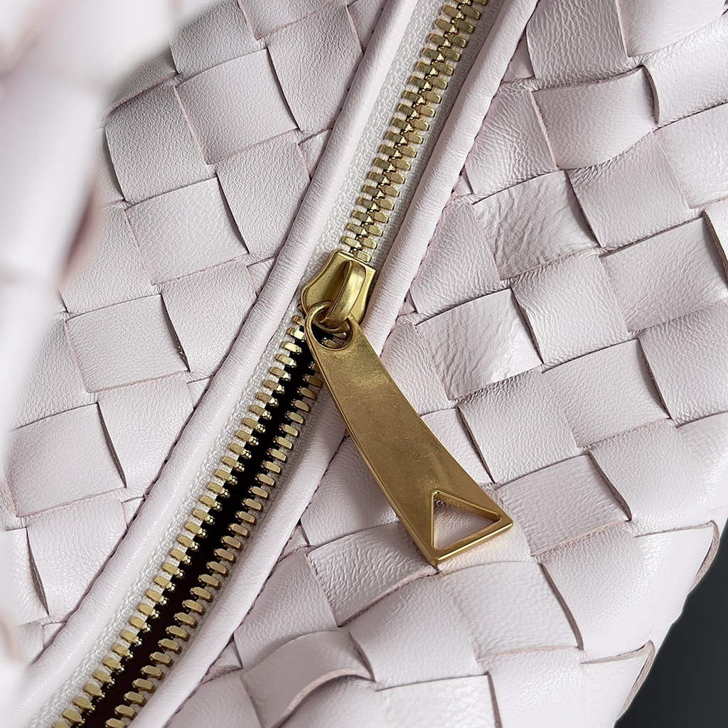 Bottega Veneta Mini Jodie top handle bag 651876 Lambskin Light Pink