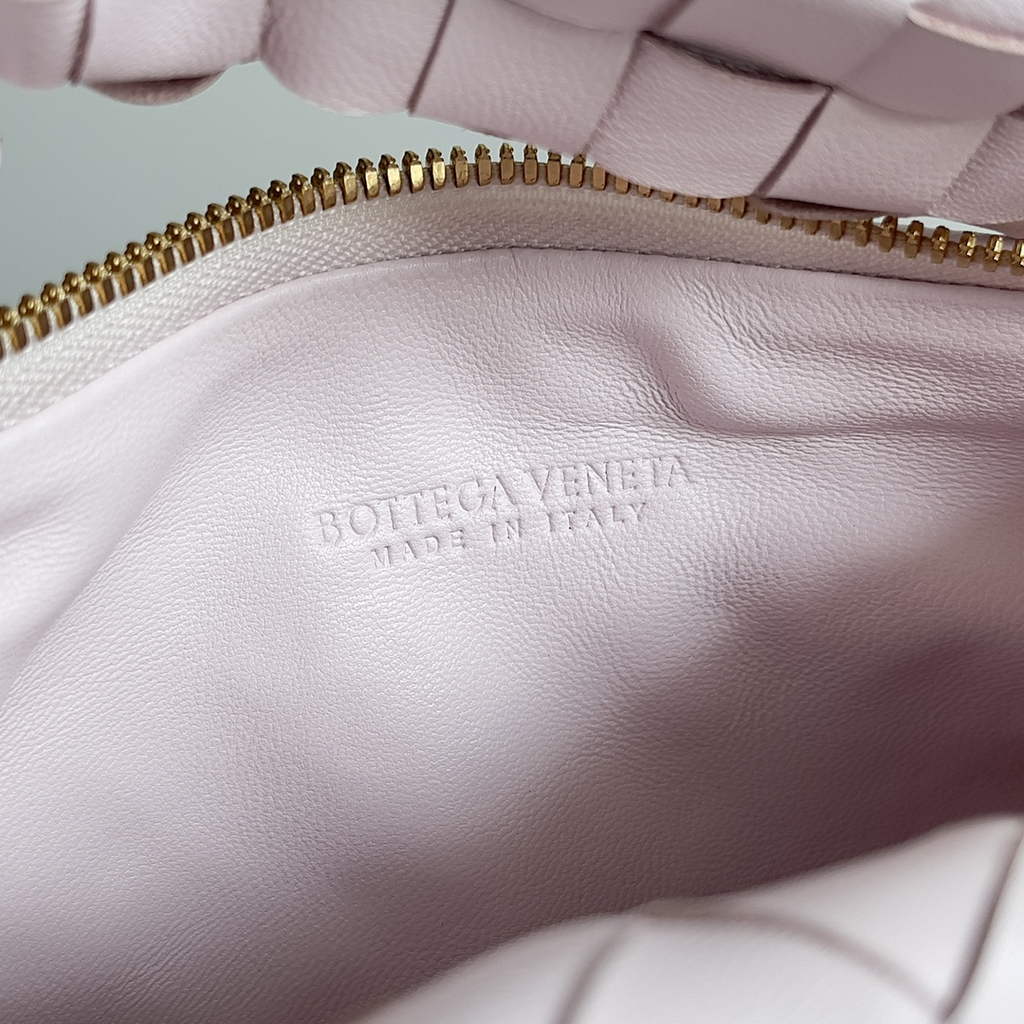 Bottega Veneta Mini Jodie top handle bag 651876 Lambskin Light Pink