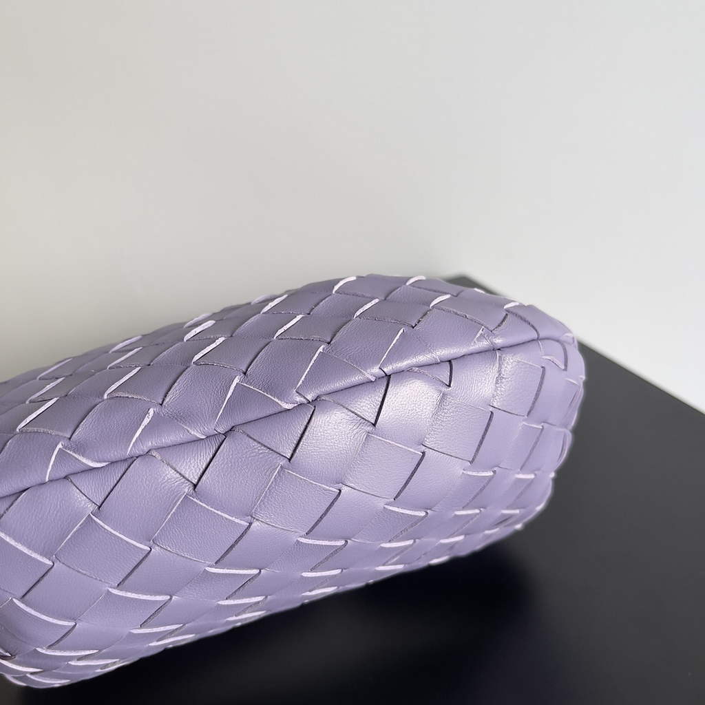 Bottega Veneta Mini Jodie top handle bag 651876 Lambskin Light Purple
