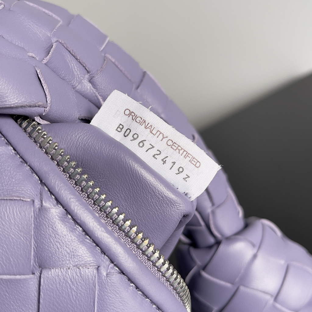 Bottega Veneta Mini Jodie top handle bag 651876 Lambskin Light Purple